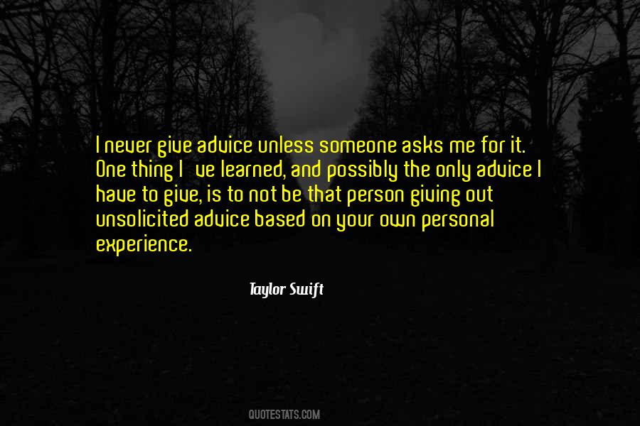 Quotes On Giving Out Advice #133014