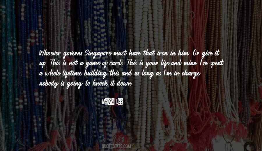 Quotes On Giving Up Life #195837