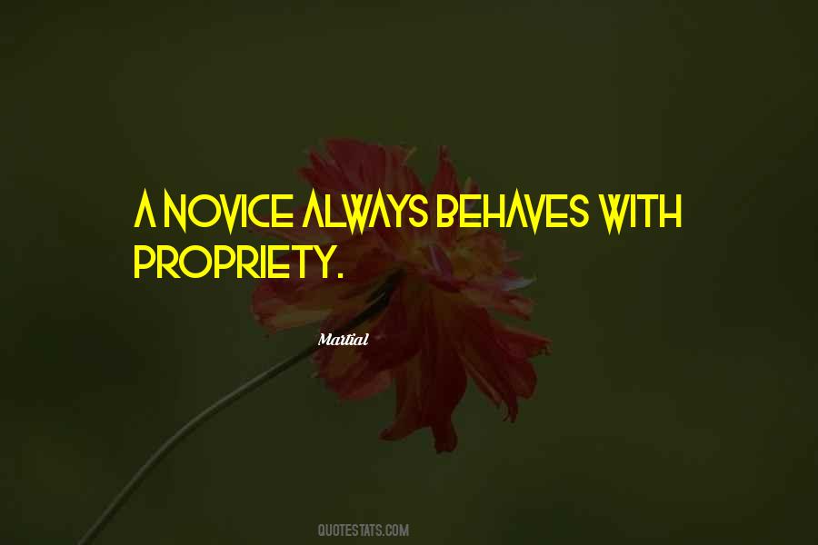 Quotes About Novices #248429