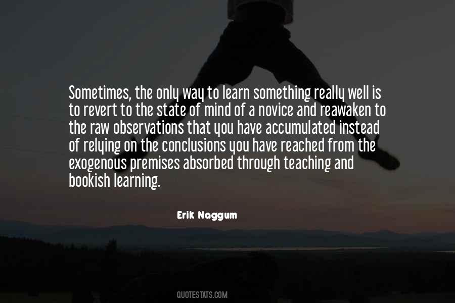 Quotes About Novices #475214