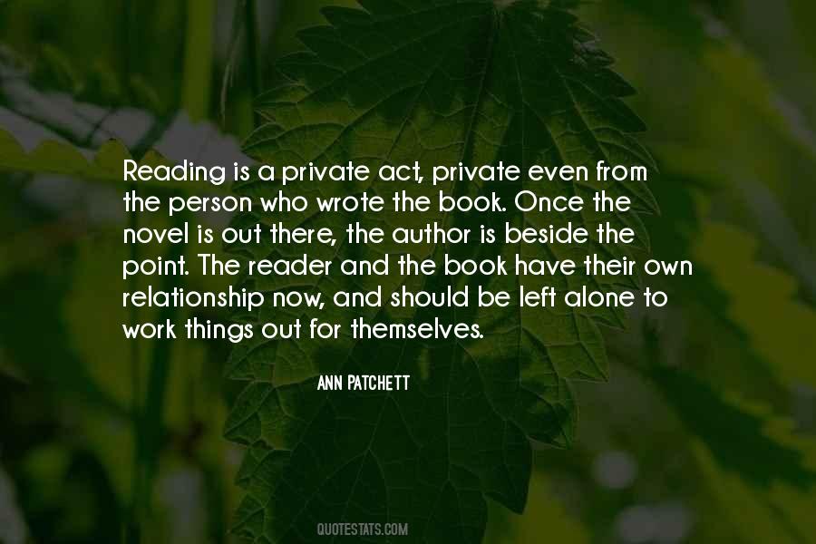 Quotes About Novel Reading #35269