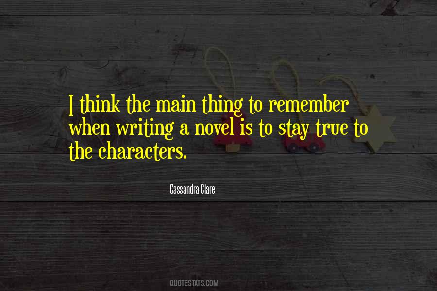 Quotes About Novel Characters #893855