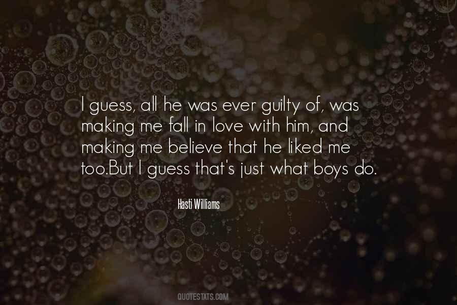 Quotes On Guilty Love #70453