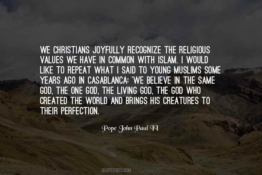 Religious Values Quotes #1648540
