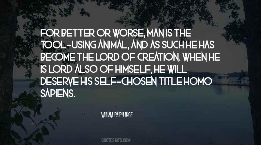 Man As Animal Quotes #907567