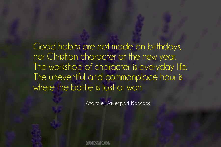 Quotes On Habits And Character #1712704