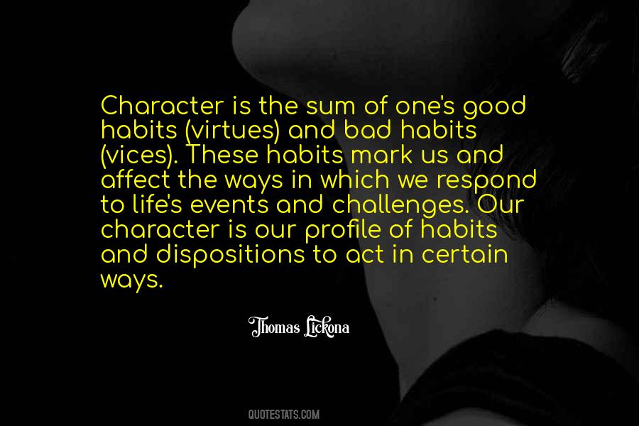 Quotes On Habits And Character #735328