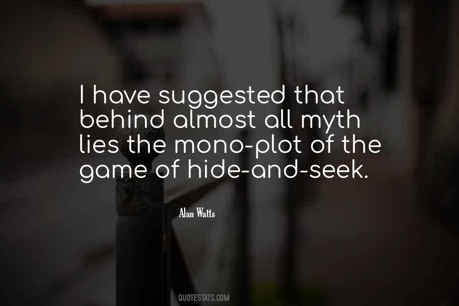 A Game Of Hide And Seek Quotes #258234