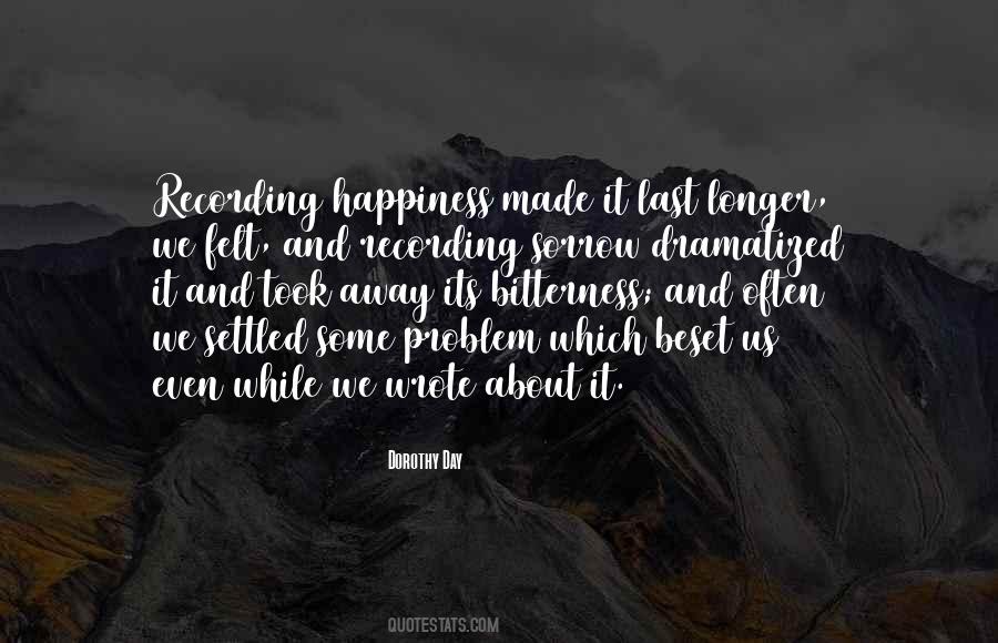 Quotes On Happiness And Sorrow #256742