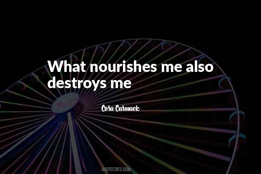 Quotes About Nourishes #1339346