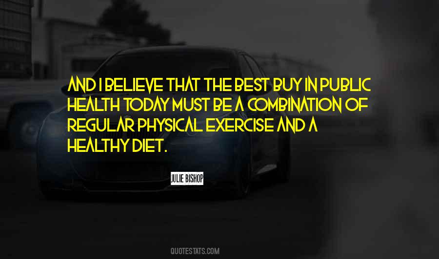 Quotes On Healthy Diet And Exercise #190406