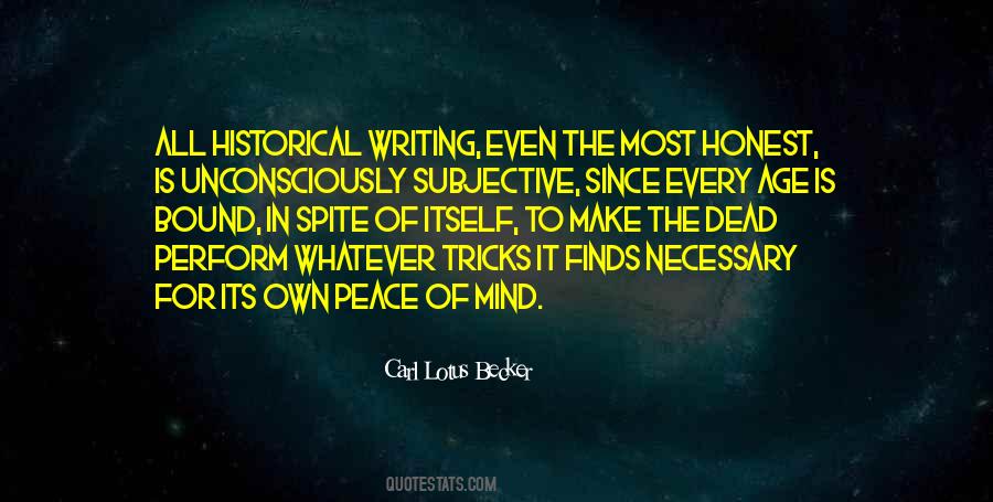 Quotes On History Writing #300827