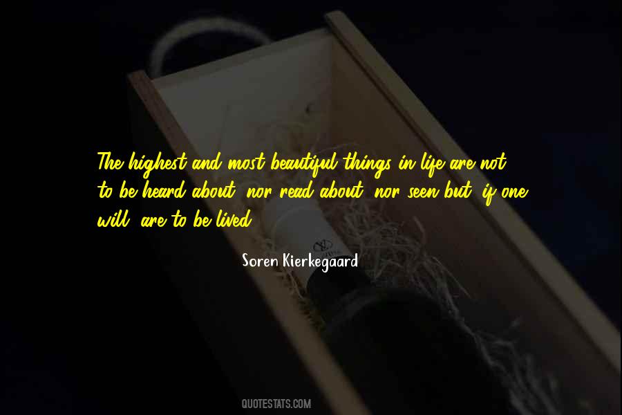 Most Beautiful Things Quotes #1198057