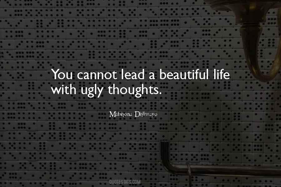 Ugly Thoughts Quotes #1563100