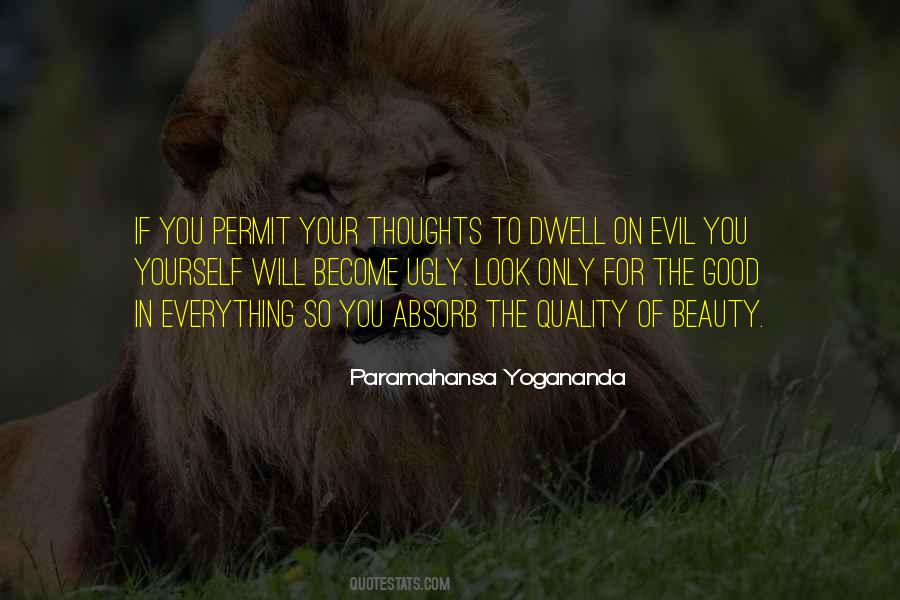Ugly Thoughts Quotes #1698717