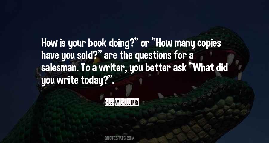 Quotes On How To Write A Book #1271011