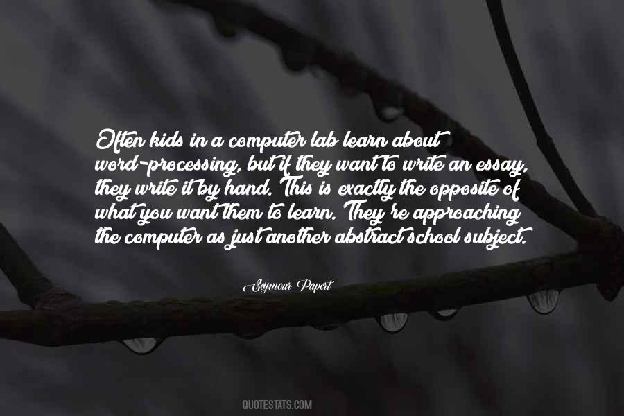 Quotes On How To Write An Essay #250904
