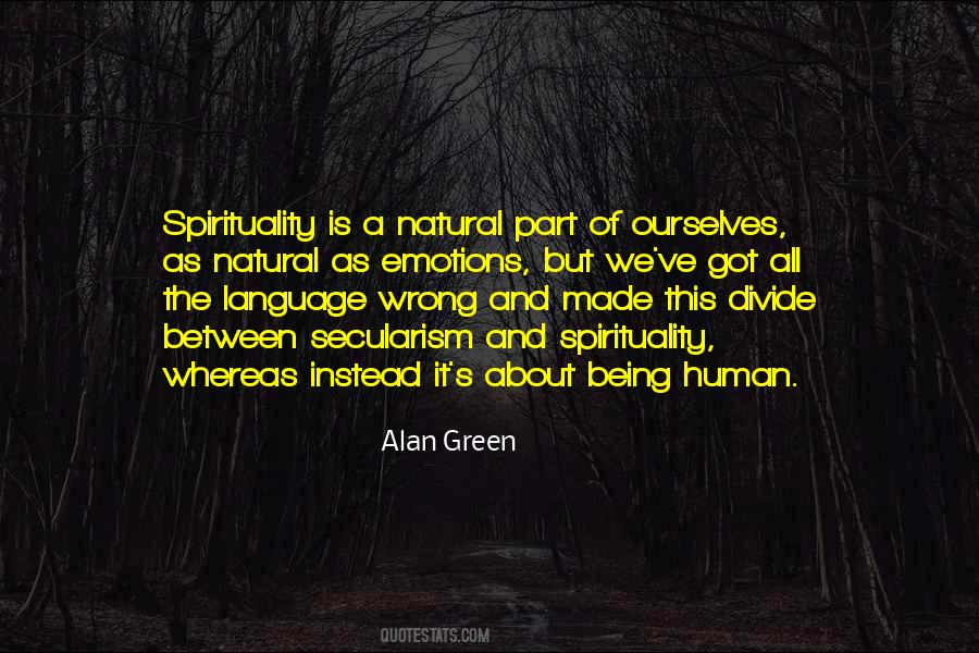 Quotes On Human Spirituality #486894