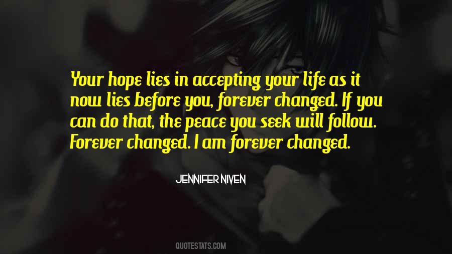 Quotes On I Am Changed #941415