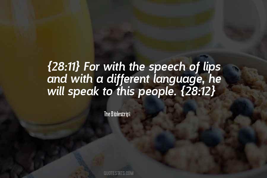 Language And Speech Quotes #456308