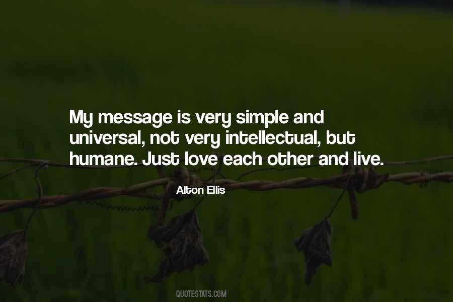 Humane Love Quotes #424157