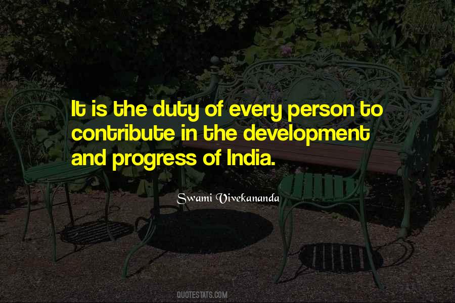 Quotes On India's Development #892639