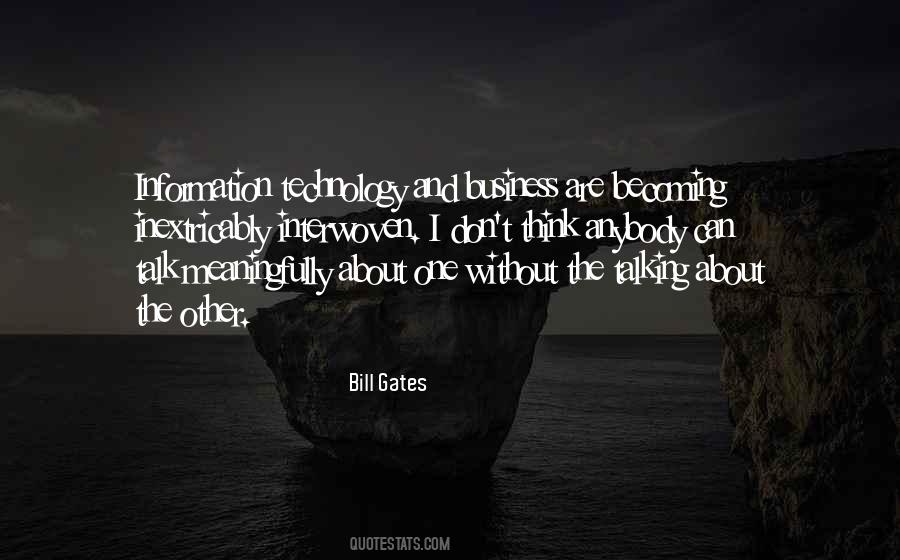 Quotes On Information Technology By Bill Gates #1759549