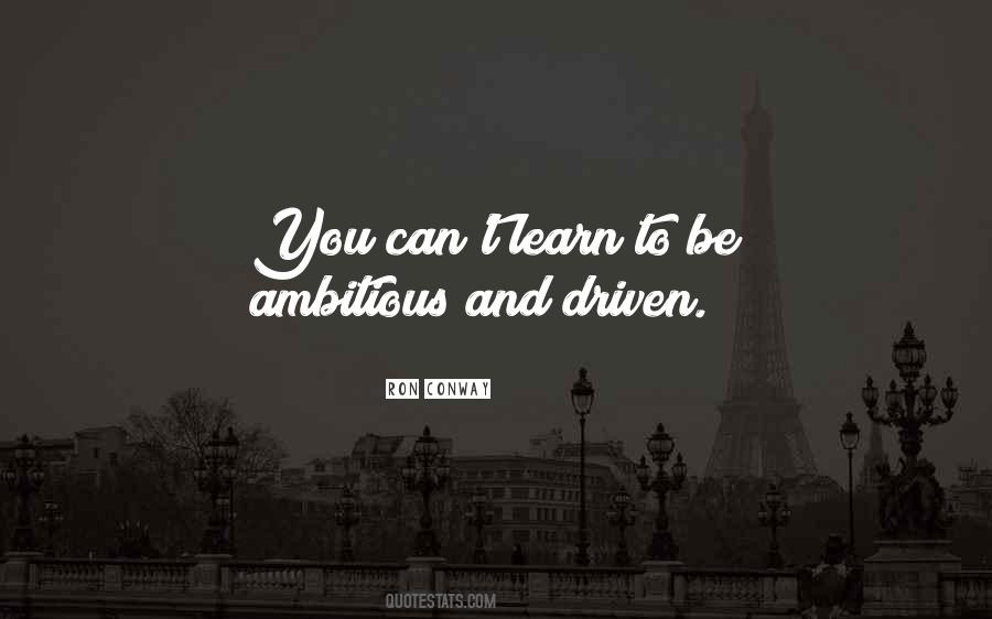 Be Ambitious Quotes #1231999