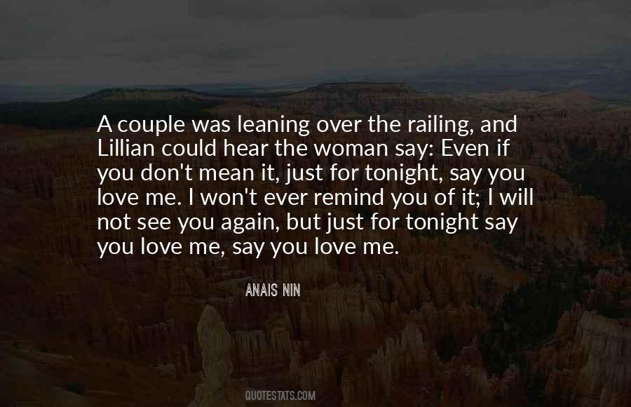 Love You Tonight Quotes #544751