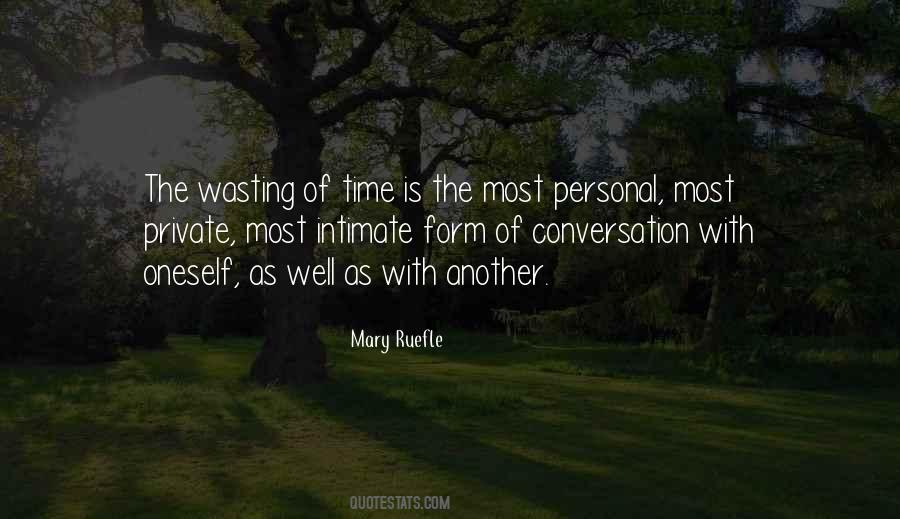 Wasting The Time Quotes #817175
