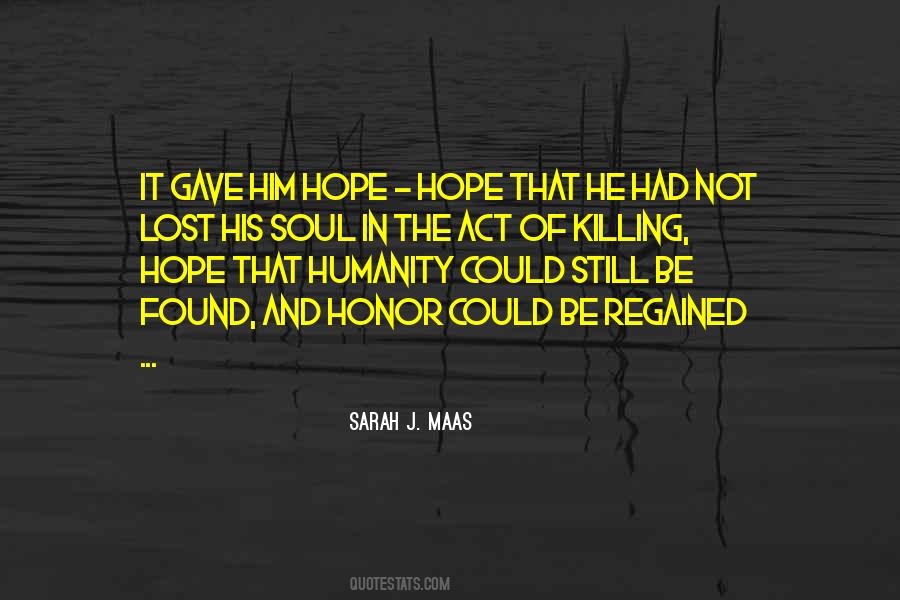 Hope Lost Quotes #242225