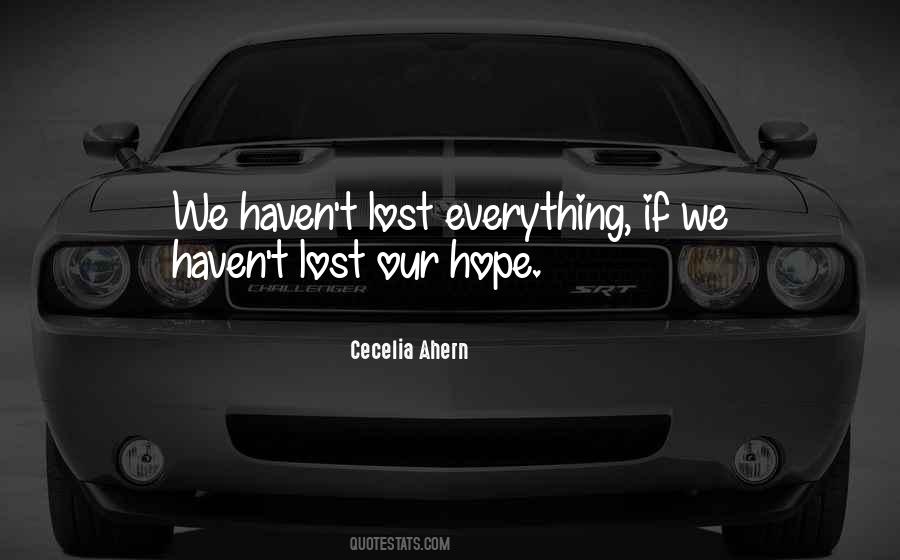 Hope Lost Quotes #438756