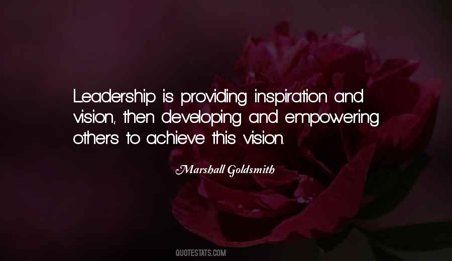 Quotes On Leadership And Vision #421431