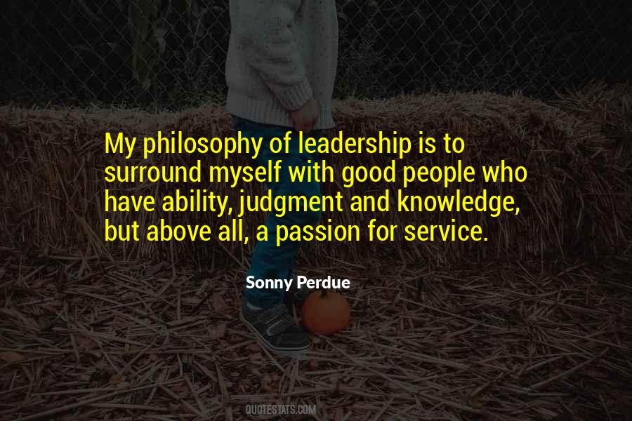 Quotes On Leadership Philosophy #1820769