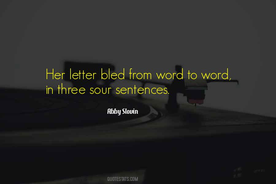 Quotes On Letter #1673416