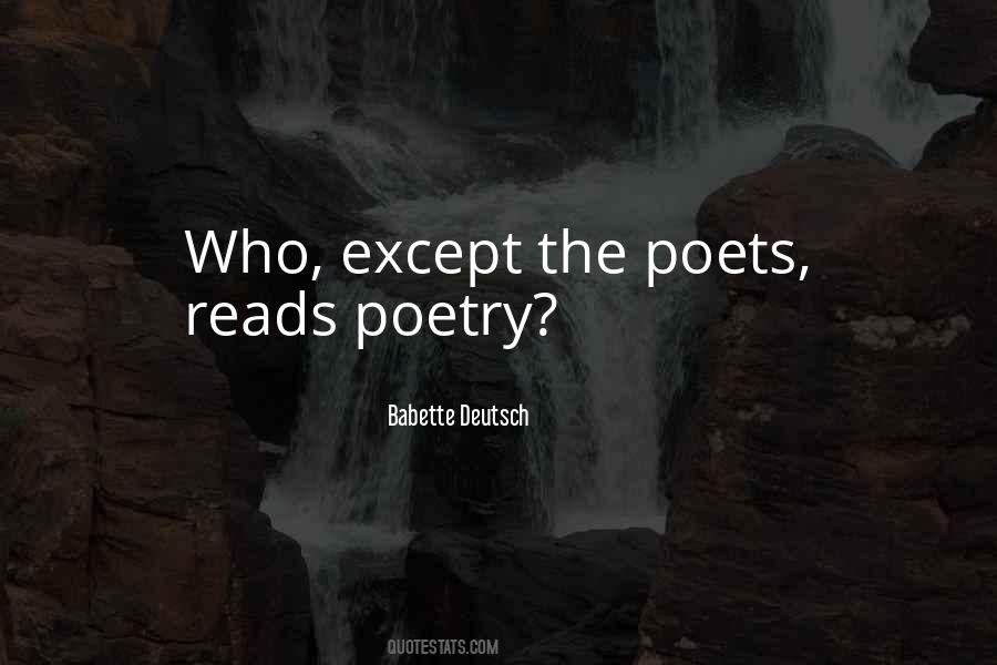 Poetry Poet Quotes #228140