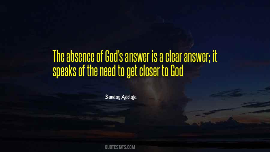 Absence Of God Quotes #1381843