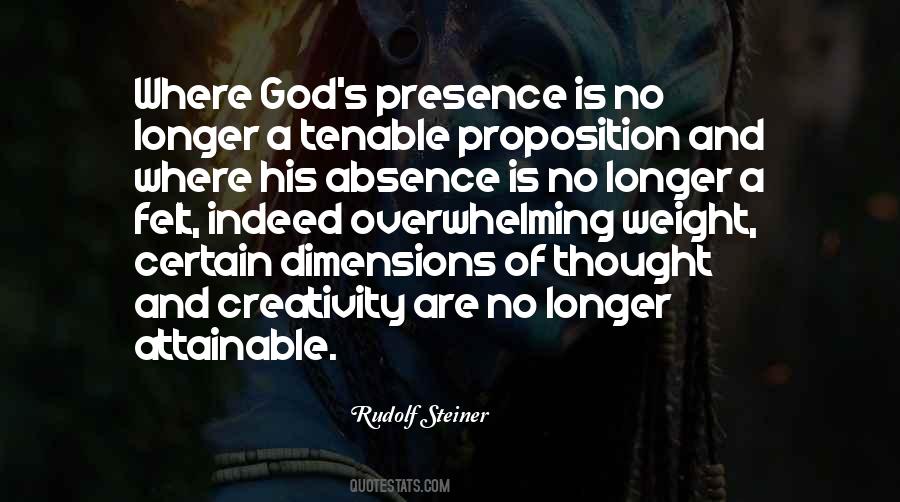 Absence Of God Quotes #149270
