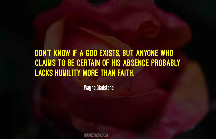 Absence Of God Quotes #1786433