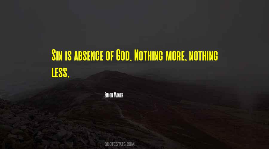 Absence Of God Quotes #471987