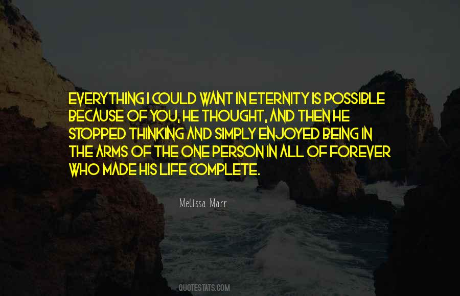One Person Forever Quotes #1493388