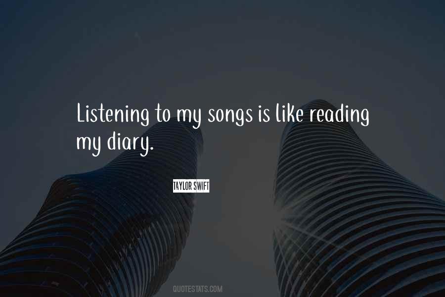 Quotes On Listening Songs #1164439
