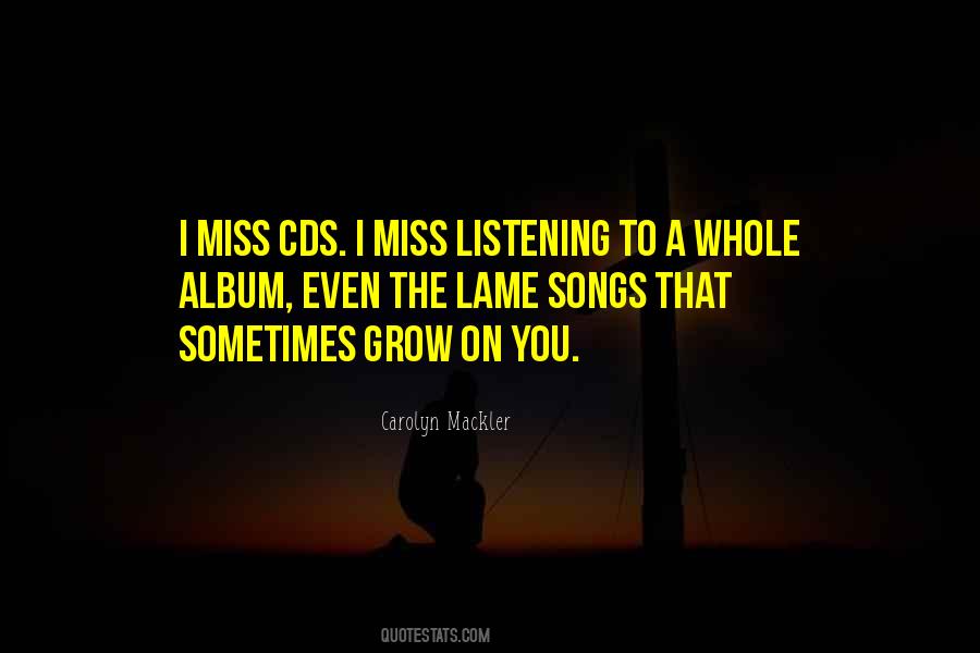 Quotes On Listening Songs #360556