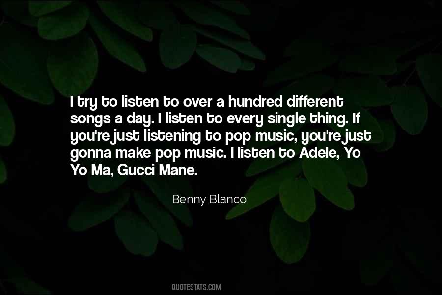 Quotes On Listening Songs #516955