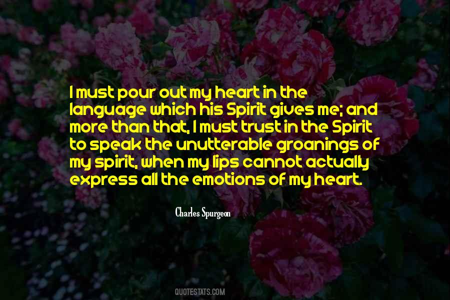 Emotions Of Your Heart Quotes #559062