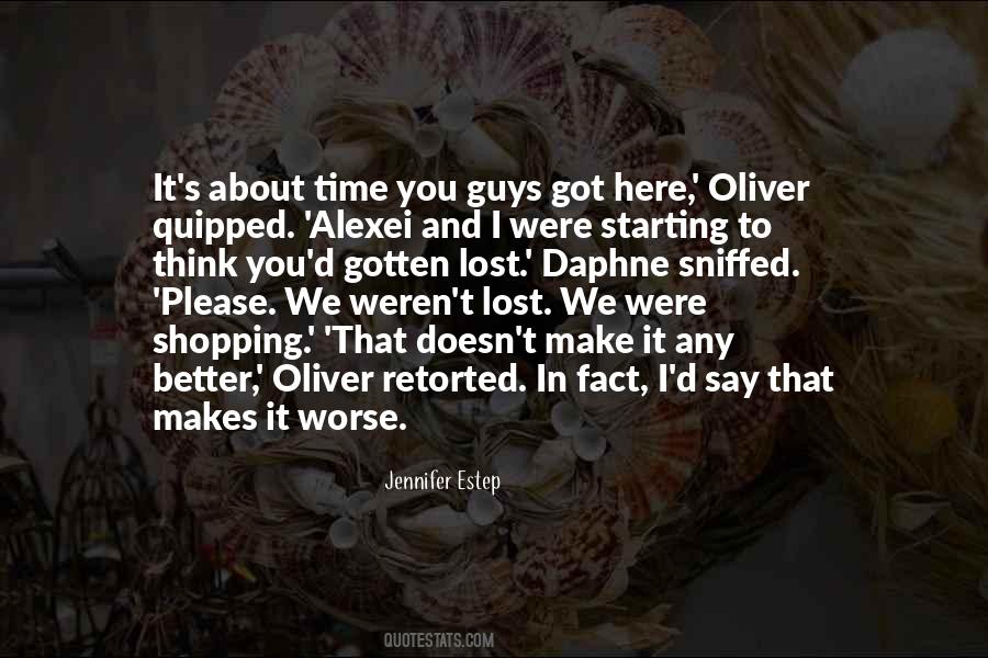 Quotes On Lost In Time #28990