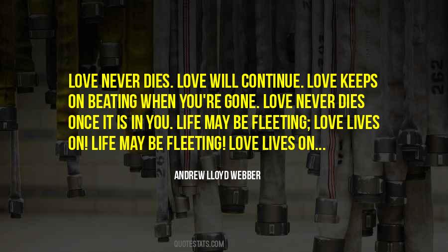 Quotes On Love Never Dies #1668399