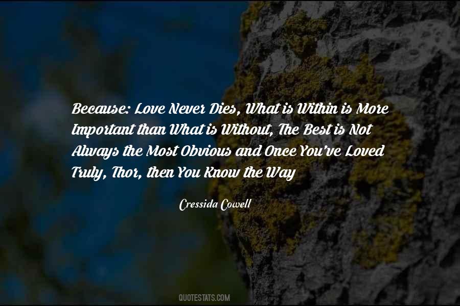 Quotes On Love Never Dies #1816528