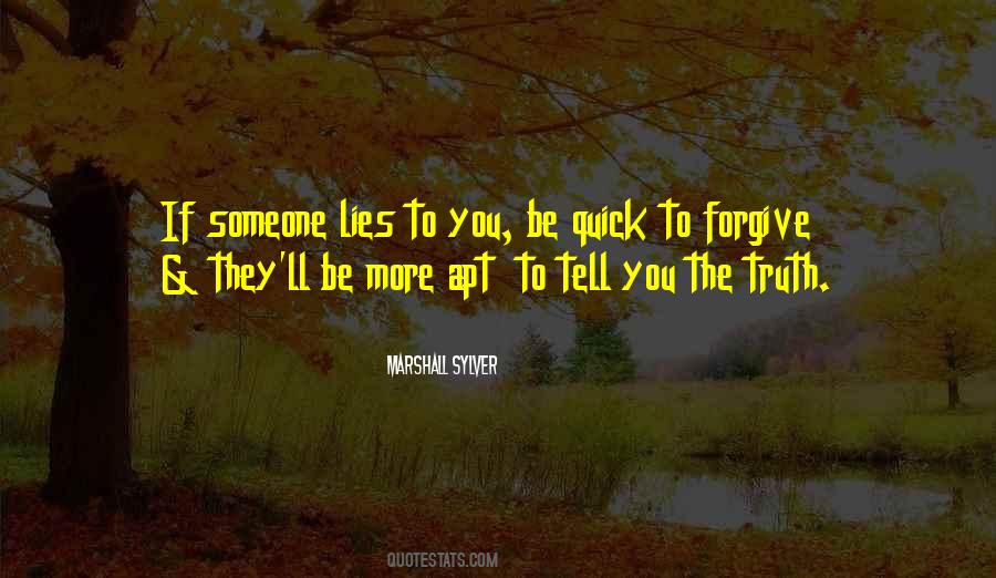 Quotes On Lying To Someone #869201