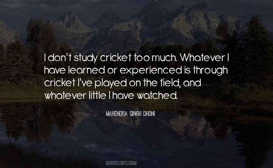 Quotes On M S Dhoni #29865